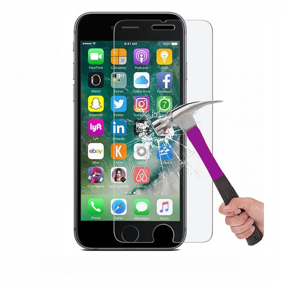 

10pcs Screen Protector For iphone 6S 6 5 5s 7 8 Glass 9H Anti-Burst Protective Glass On The For iPhone 7 Glass
