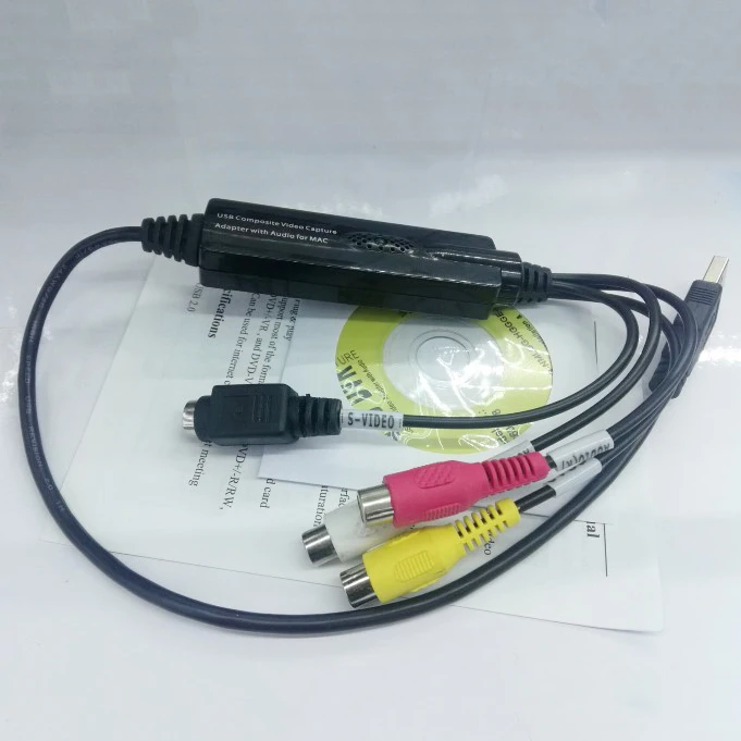 USB Video Audio Capture Grabber Recorder Adapter Card DC60 for Vista64 Win7 8 10 Mac OS 5