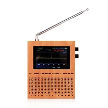 3.5 Inch Lcd-scherm Digitale Signaal Ontvanger Usb Sdr Radio Malachiet Malahit Dsp Sdr Ontvanger Hout Shell Heavy Bass Speakers tool