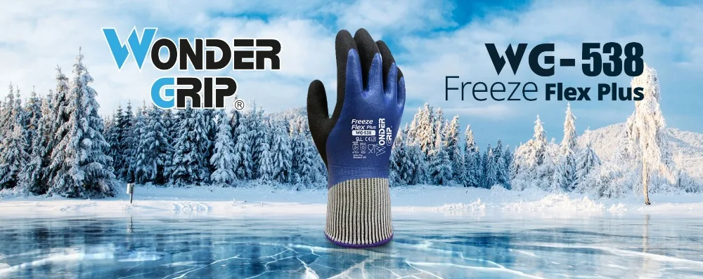 Freeze flex полностью маслостойкие защитные перчатки, пищевая контактная теплая зимняя Рабочая перчатка для садоводства, водонепроницаемые рабочие перчатки