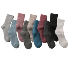 10 пар/компл., зимние носки для женщин 35% шерстяные носки теплые носки Для женщин кашемировые зимние носки теплые носки для зимы Для женщин