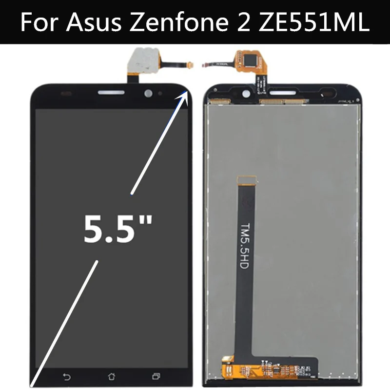 ЖК-дисплей и дигитайзер сенсорного экрана в сборе для Asus Zenfone 2 ZE551ML Сменные