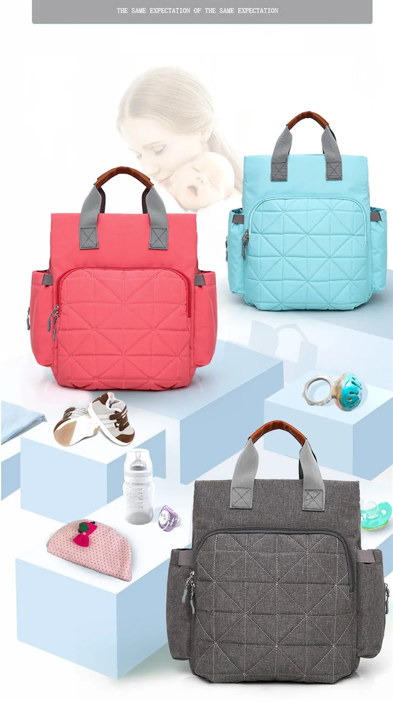 5pcs/Set Large Capacity Baby Diaper Milk Strorage Bag Mummy Maternity Travel Bag Brand Mom Nappy Changing Backpack Mochila