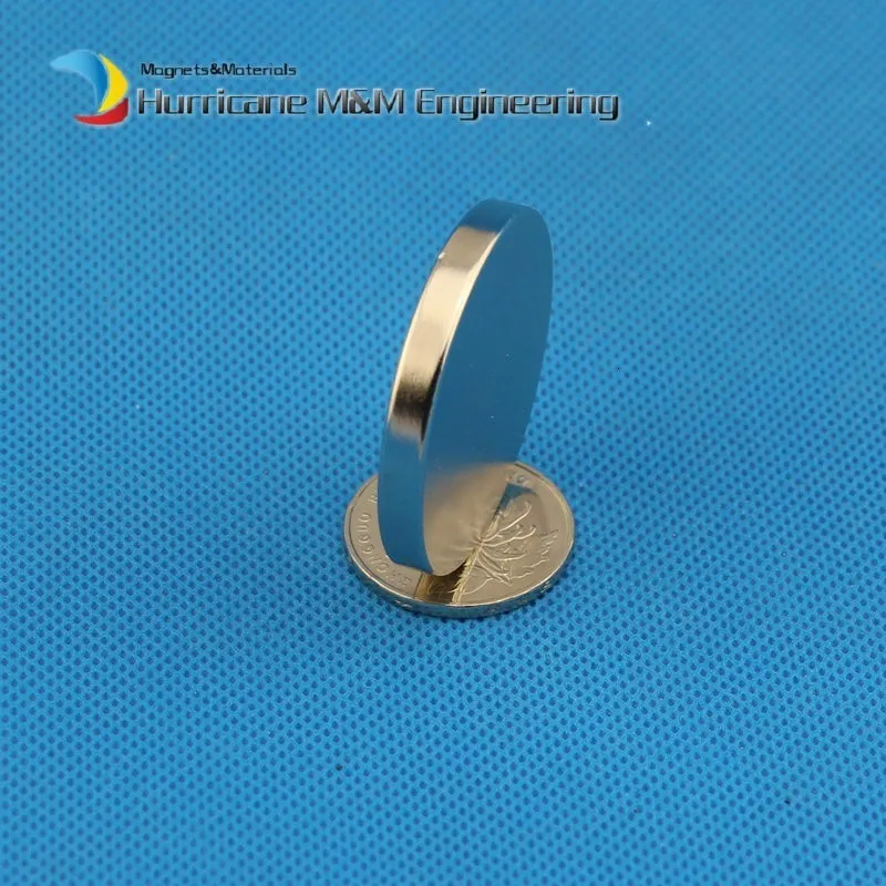 10 шт./партия N52 NdFeB магнит диск Dia40x5 мм 1,5" 10 кг тянет супер мощный неодимовый магнит Постоянные редкоземельные магниты