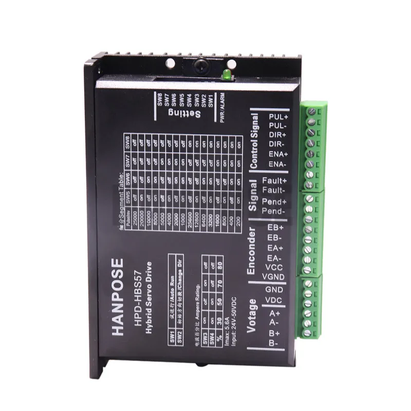 1PCSF HBS57 контроллер шагового двигателя драйвер для NEMA 23 CNC Гибридный мотор сервопривода драйвер