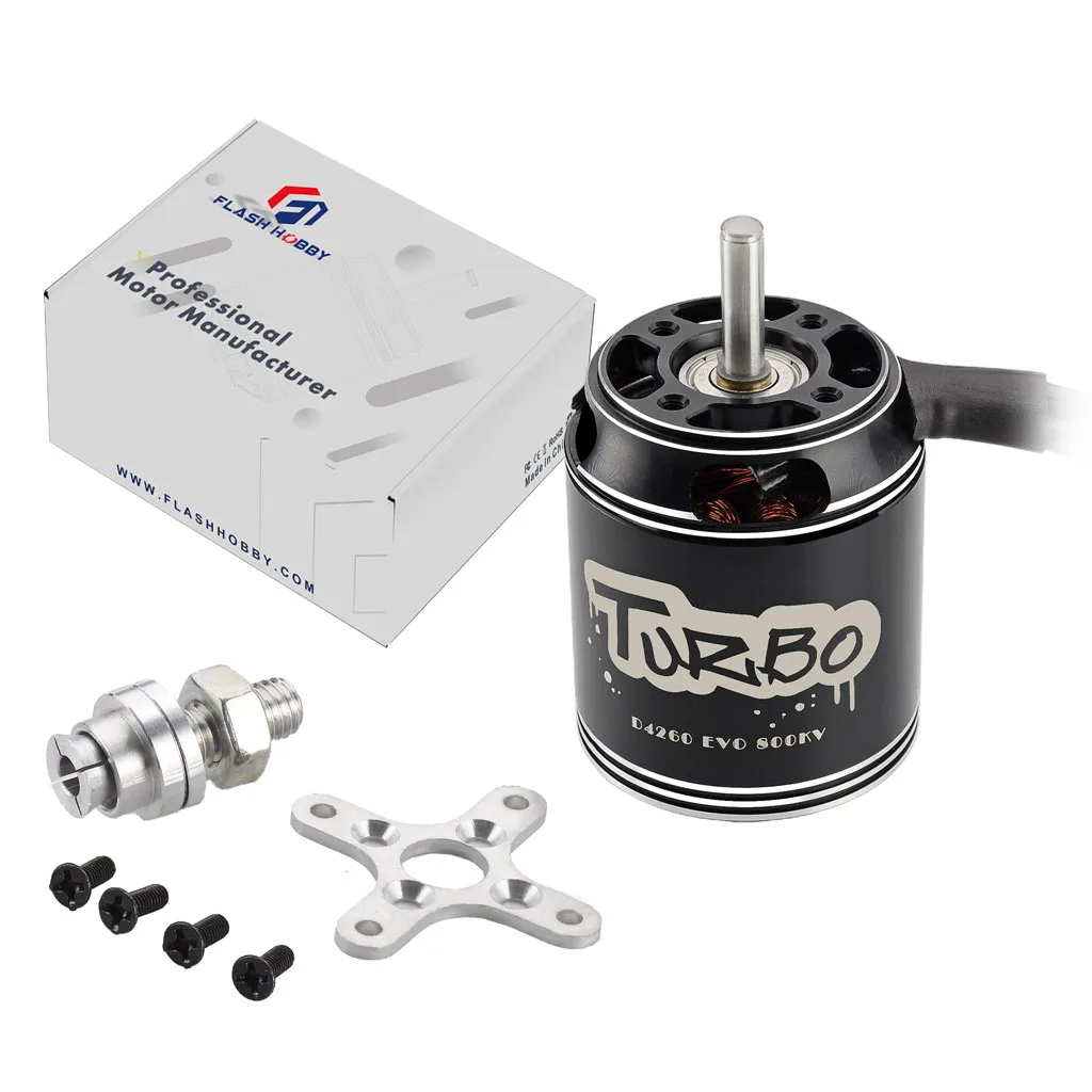 Радиоуправляемый бесщеточный двигатель FLASHHOBBY D4260EVO 4260 600kv 800kv для фототехники |