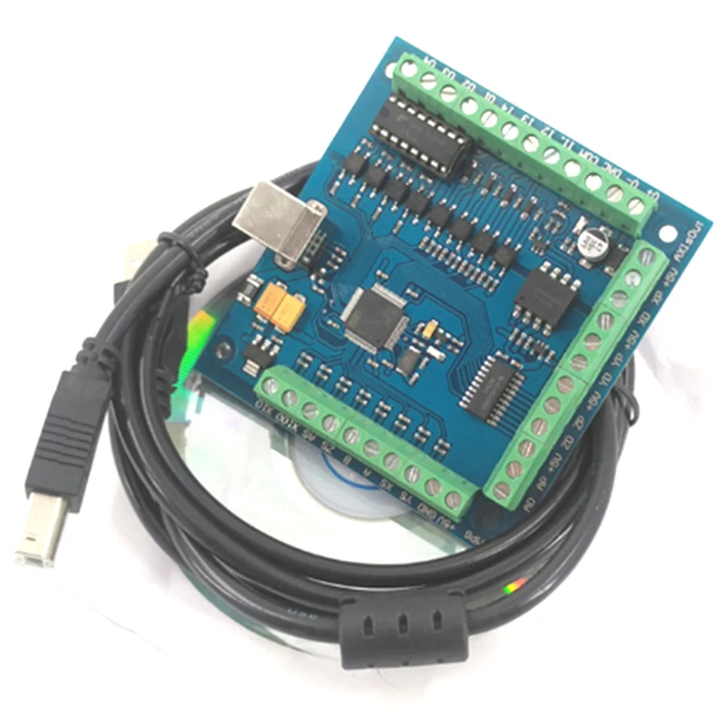 CNC MACH3 USB 4 оси 100 кГц USBCNC Гладкий Степпер контроллер движения карта секционная плата для гравировки ЧПУ 12-24 В