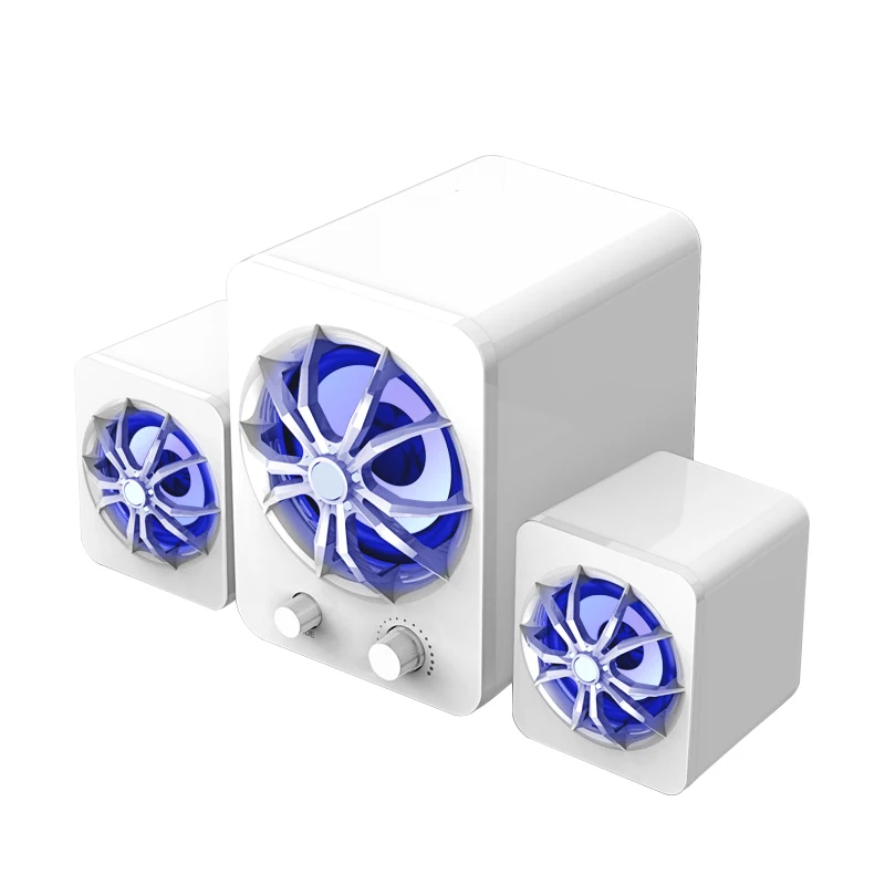 SADA для стерео ноутбука бас-динамик компьютерный ПК проводной/Bluetooth громкий динамик сабвуфер с 7 цветами атмосферный светильник USB Поставка