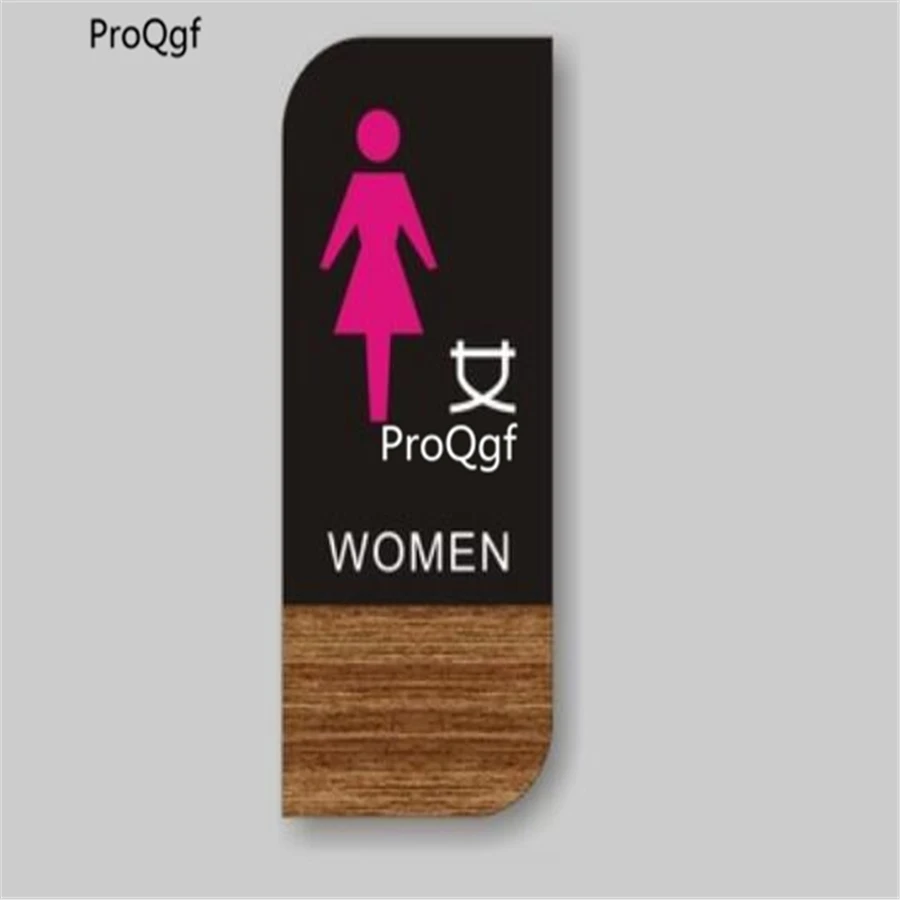 ProQgf 2 шт. Набор 24*10 см minshuku Туалет комната доска много выбор - Цвет: Черно-белый