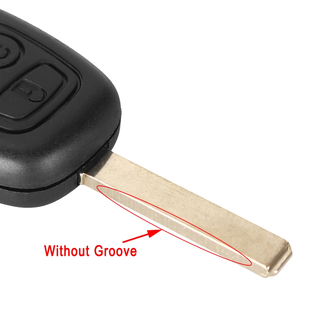 KEYYOU 10X Замена 2 кнопки дистанционного ключа автомобиля чехла для Citroen C1 C2 C3 Pluriel C4 C5 C8 Xsara Picasso с VA2 лезвие