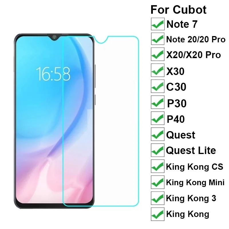 Tempered Glass for Global Cubot Note 20 Smartphone Film Protective GLASS on Cristal Pro Screen Protector | Мобильные телефоны и