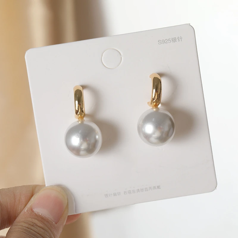 Новые модные свадебные туфли Украшенные жемчугом Серьги 2020 контракт небольшой