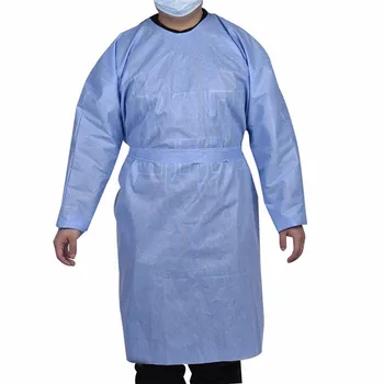 

Disposable Anti-dust Clothing Gown Safety Coverall Protection Isolation Suit Workwear Double Tie Design Non-woven Fabric