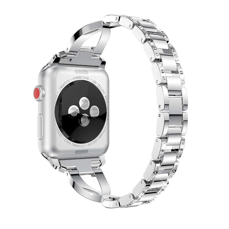 Black rose золотистый ремешок для наручных часов Apple Watch 38/40/42/44 мм Нержавеющая сталь сплав браслет, ремешок для наручных часов, ремешок на запястье