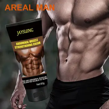 

Bodybuilding Cream JAYSUING Men's Abdominal Ointment Sweat Anti-Cellulite Slimming Firming Six Pack Abs Bodybuilding Cream TSLM1