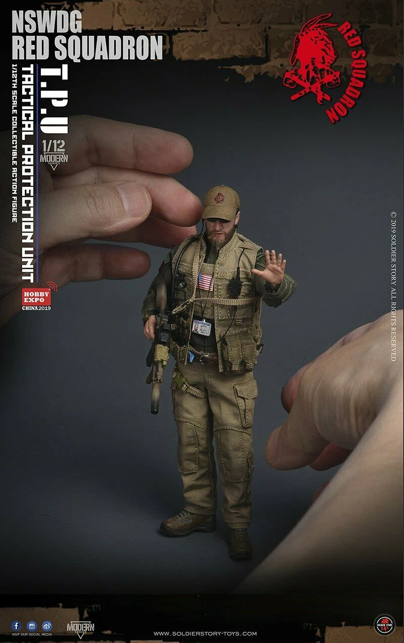 15,3 см mini SoldierStory SSM001 1/12 NSWDG RED SQUADRON T.P.U Soldier нормальная версия фигурка подарок для фанатов