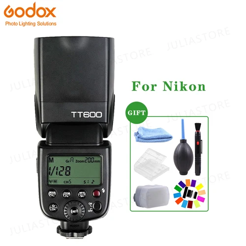 Godox TT600 2,4G HSS камера Вспышка Speedlite+ X1T-N передатчик для Nikon DSLR - Цвет: TT600 for Nikon