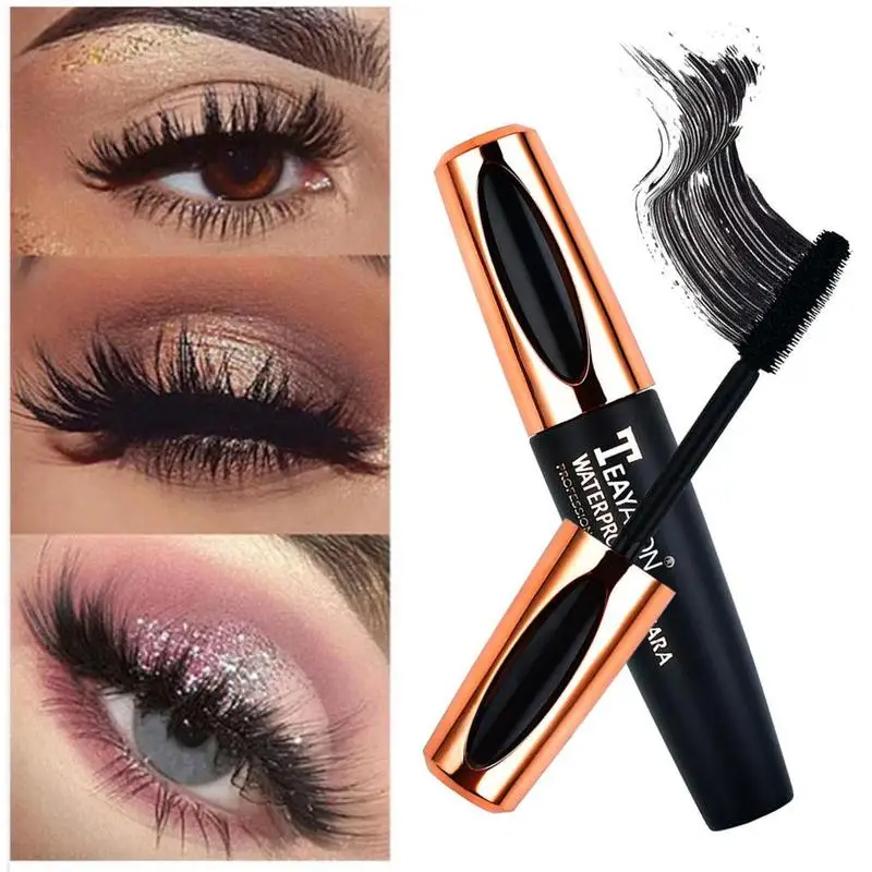 Silk Fiber Eyelash Mascara Extension Makeup Black Waterproof Lengthening mascara Volume Express false eyelashes cosmetic