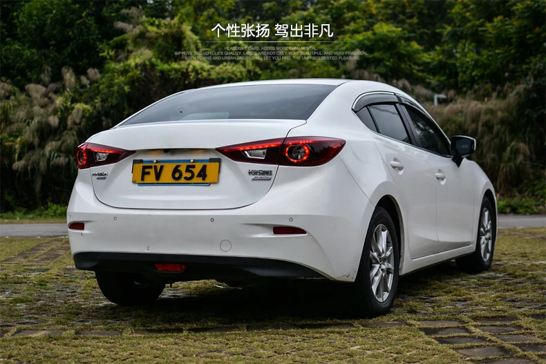 Автомобильный стильный светодиодный задний фонарь для Mazda 3 AXELA, задний светильник в сборе- для Mazda 3, задний светильник DRL+ сигнальный светильник поворота, 4 шт