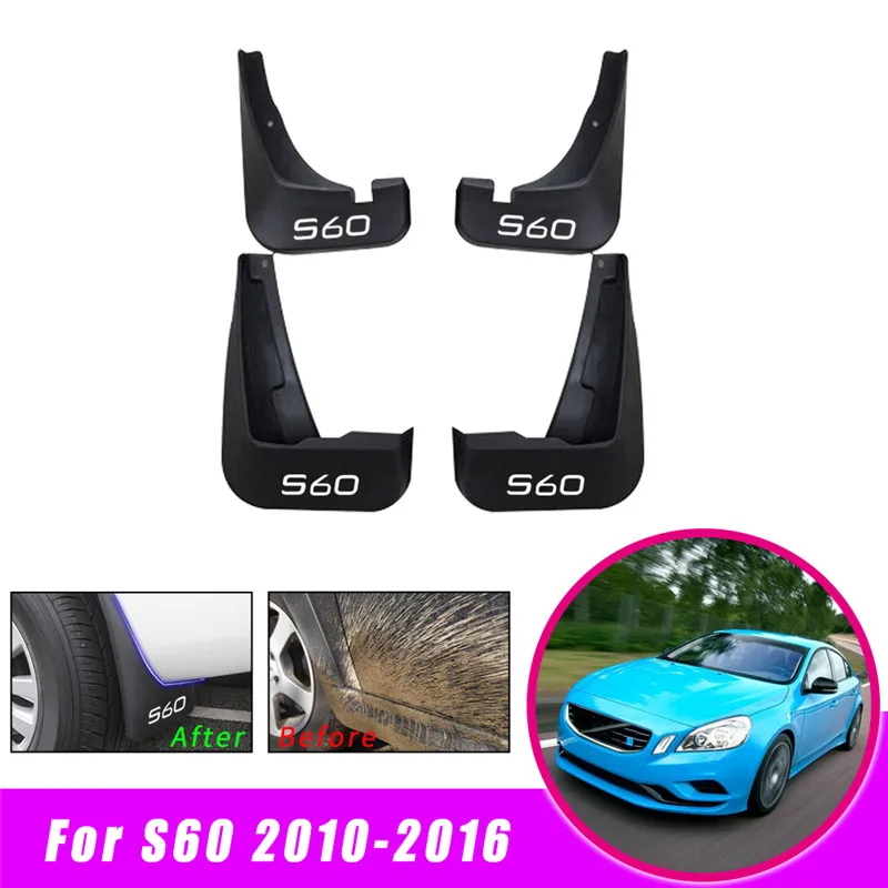 Автомобильное крыло брызговиков Брызговики для VOLVO S60 2010 2012 2013 Брызговики аксессуары 4 шт
