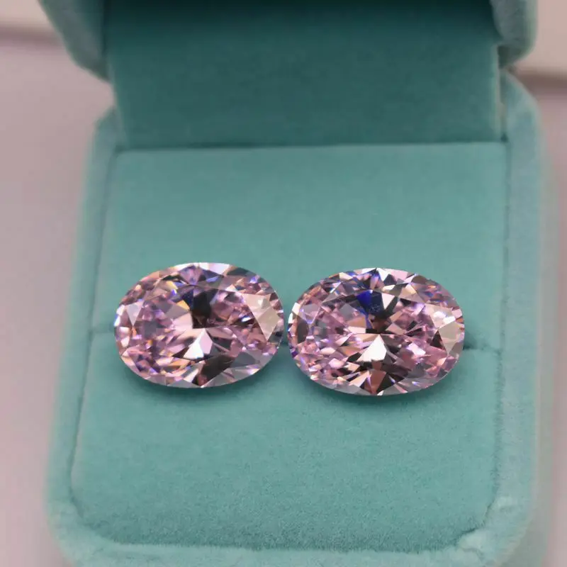Loose Gemstones Unheated 56.58ct VVS Pink Zircon 18X25mm Oval Cut AAAA+