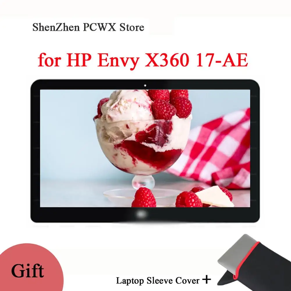 

17.3" B173ZAN01.1 for HP Envy X360 17-AE 17T-AE Touch LCD Screen Assembly IPS UHD 3K 3840*2160 40pins 100% Contrast Ratio 1000:1