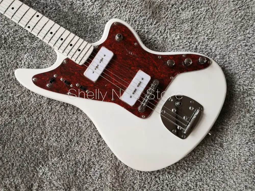 Новый магазин Shelly Заводская белая краска fretboard P90 пикапы толщиной 3 5 см винтажные