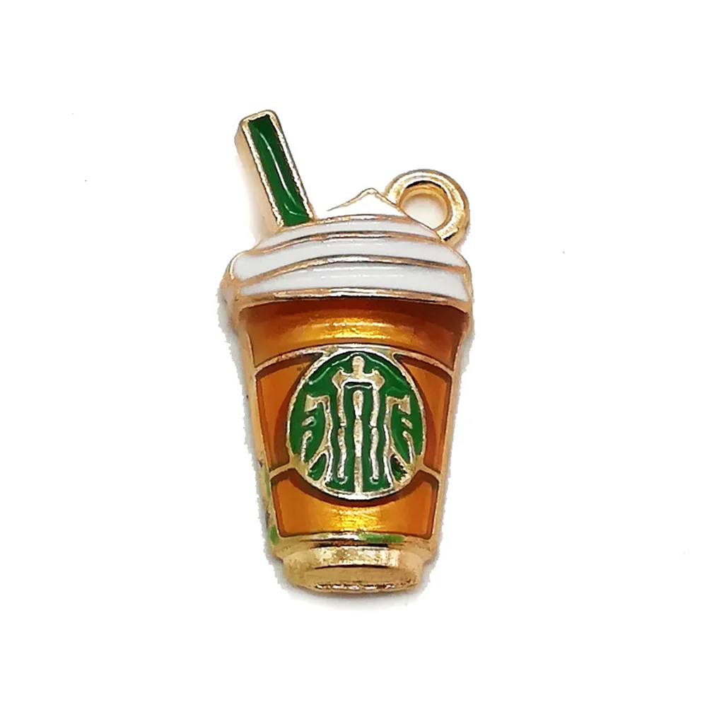 Yamily 5pcs/ Straw Coffee Cup Diy Lizun Slime Charms Supplies Accessories For Filler Resin Kids Polymer Plasticine Gift | Украшения и
