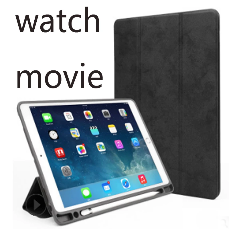 

Three fold sleep anti-fall leather case for Apple Ipad 2017 PRO10.5 Case Slim Retro Folding Stand Anti-fall Smart Cover