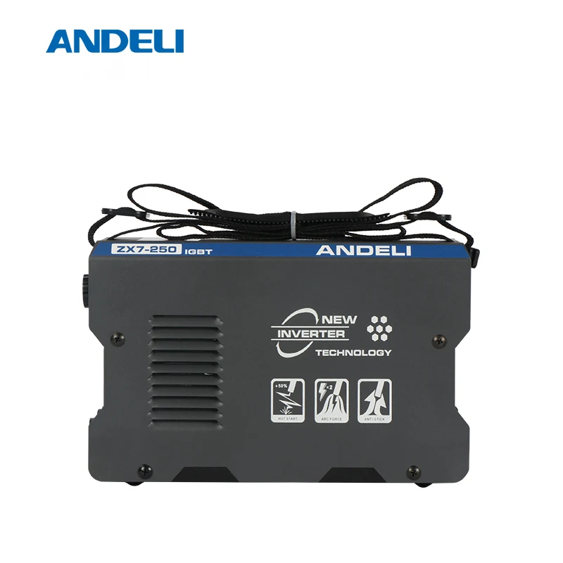 ANDELI ARC-250E 250A IGBT инвертор постоянного тока дуговой сварочный аппарат MMA сварочный аппарат для работы и электрической работы с аксессуарами