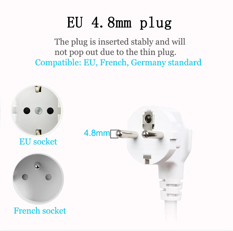 Блок питания 3 розетки переменного тока USB выход электронный смарт-удлинитель европейская вилка адаптер AU/CN розетка 1,2 м шнур питания