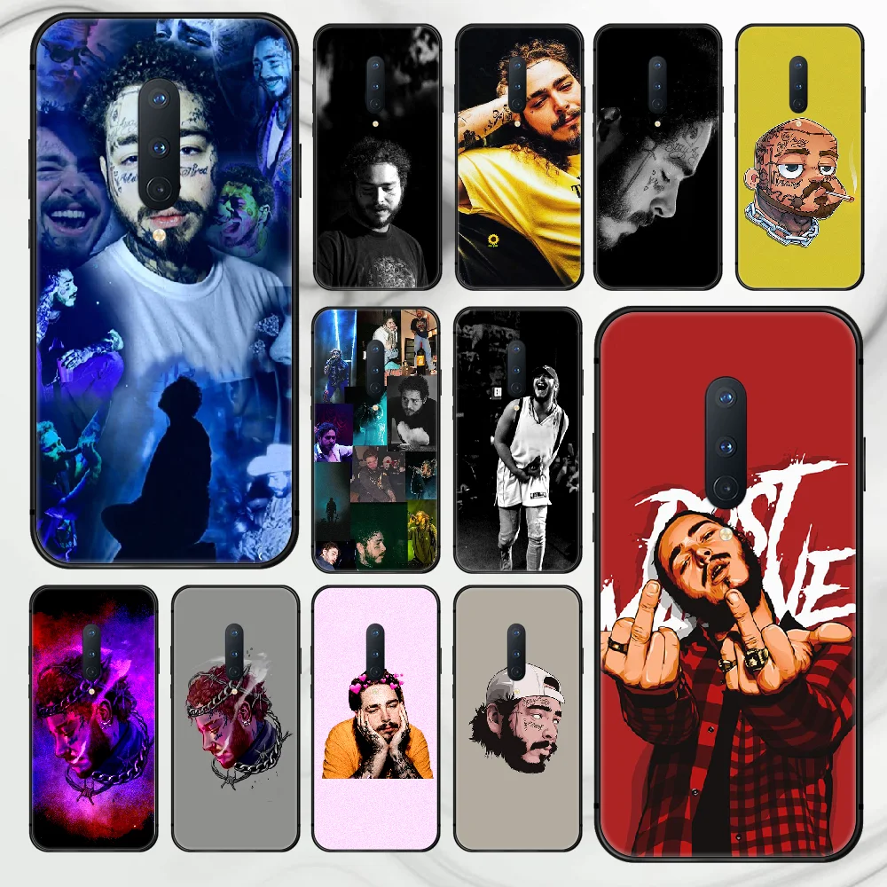 Post Malone чехол для телефона Корпус 1 + Oneplus 5 6 комплектов/партия размер 6T 7 8 8T Pro черный
