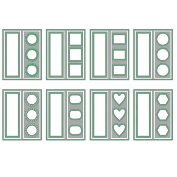 

LLove CCraft Metal cutting dies craft mold 8 style Frame Scrapbook paper craft knife mould blade punch stencils dies