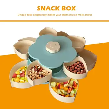 

Plastic Storage Box for Seeds Nuts Candy Dry Fruits Case Plum Type Lunch Container Wedding Snack Candy Box Jewelry Organizer