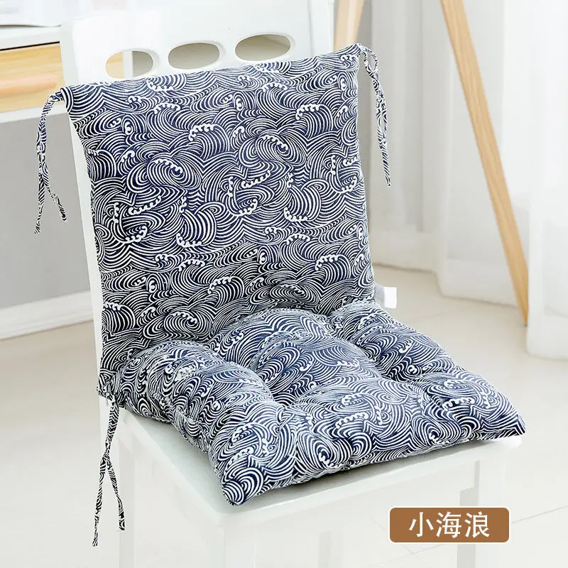Conjoined Chair Cushion Back Cushion Office Chair Cushion Dining Chair Pad Zipper Splicing Conjoined Seat Pad Home Decor Pad
