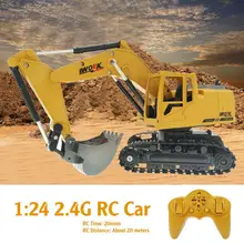 1:24 2,4G RC 8 канальный гусеничный экскаватор Лопата гусеничный Navvy Модель Строительный автомобиль игрушка имитация экскаватор подарок для детей