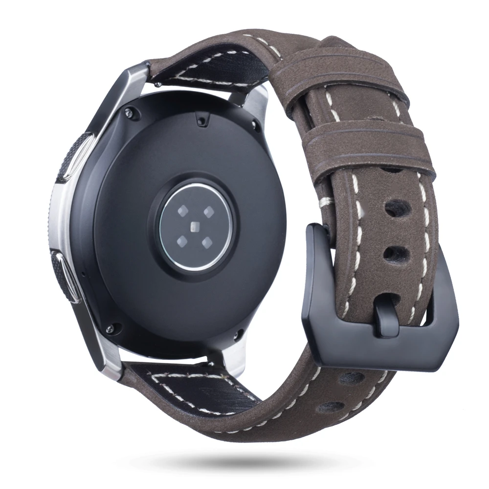 22 мм ремешок для часов Galaxy Watch 46 мм кожаный быстросъемный ремешок браслет для huawei Watch GT Amazfit GTR 47 мм Шестерня S3 ремни