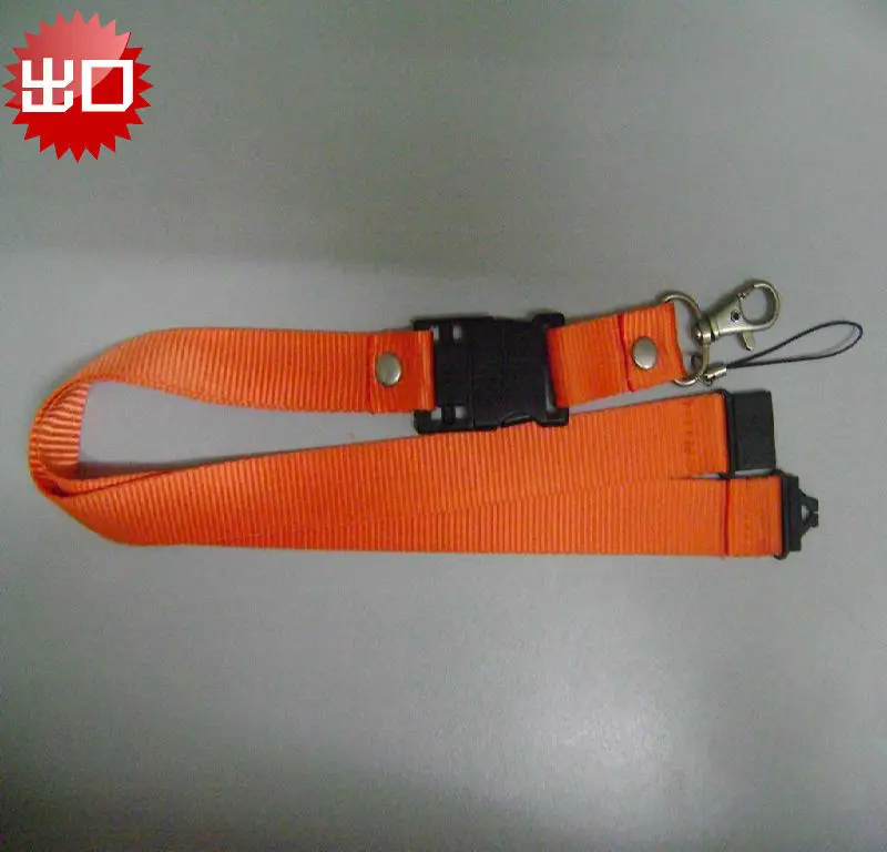 

8-G 16G 32G Work Lanyard USB Drive Yellow Lanyard Gift Customizable Multi-color