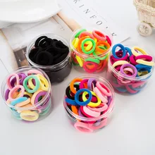 Детский Маленький круглый ящик консервированное полотенце повязка для волос цвет черный и белый с узором повязка для волос без швов не повреждает H