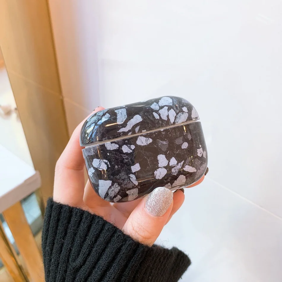 1207M8 Роскошный чехол для наушников с мраморным узором для Airpods Pro Чехол милый Жесткий Чехол для Apple Air Pods Pro 3 Earpods Pro Чехол для зарядки - Цвет: 1207M8