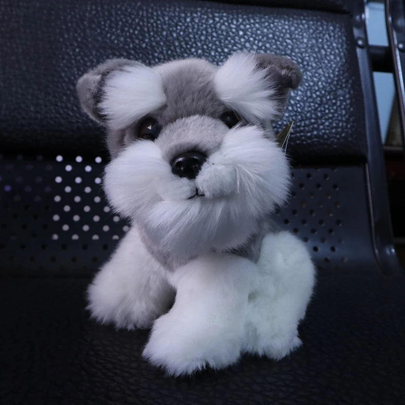 realistic schnauzer stuffed animal