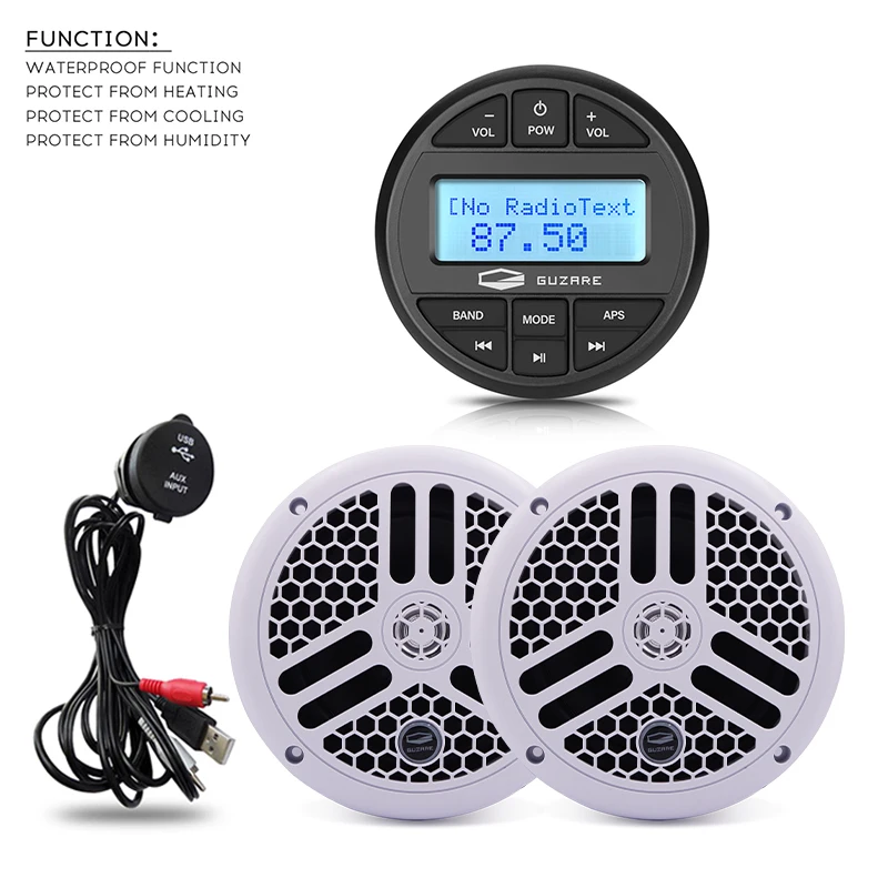 Marine Radio Stereo Bluetooth Audio 