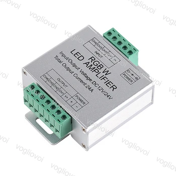

Vogliovoi Dimmers LED RGBW Amplifier DC12-24V Input 24A 4 Channel Output RGBW LED Strip Power Repeater Console Controller
