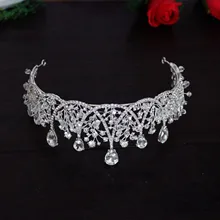 Барокко невесты ювелирные изделия Корона кристалл ручной работы стекло свадебная фотография невесты головной убор грант от
