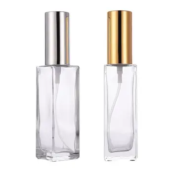 

Nbyaic 30ML/50ML Transparent Rectangular Perfume Bottle/Empty Glass Bottle/Spray Bottle Cosmetic Bottle