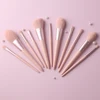 BEILI 11 pcs Pink Makeup Brushes Set Eyebrow Eyelash Powder Synthetic Foundation Brushes Makeup Cosmetics Beauty Make up Brushes ► Photo 2/6