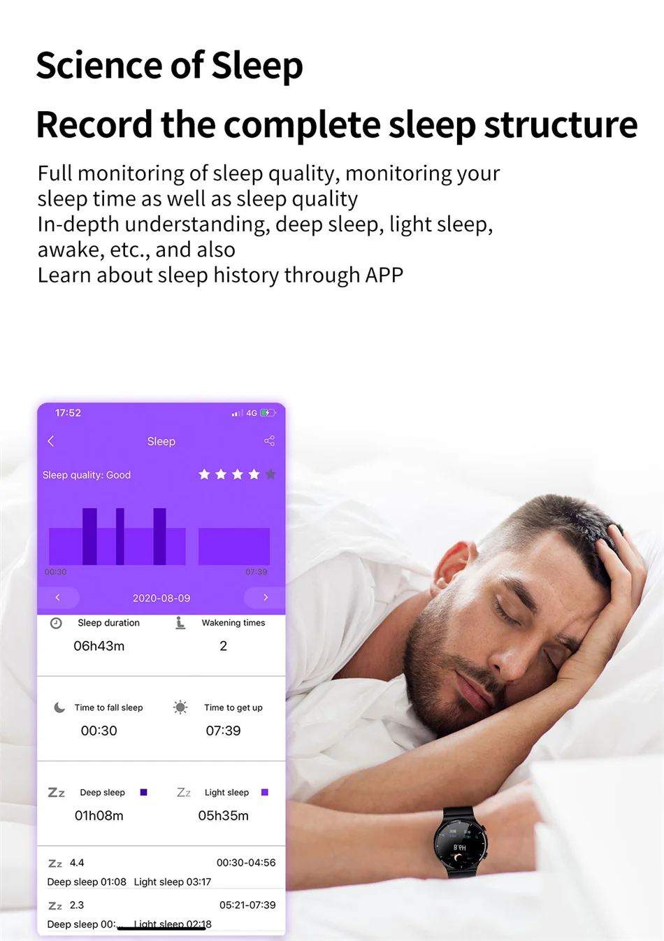 New Health Smart Watch Mens Blood Pressure Heart Rate ECG Watches Waterproof Sport Fitness Tracker Smartwatch For Huawei Xiaomi
