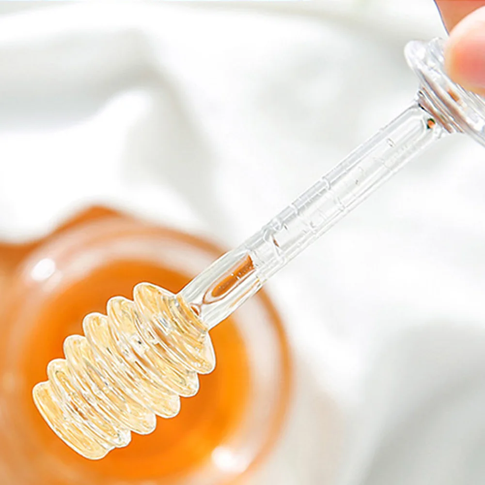 Seasoning Bottle Syrup Container Crystal Stirring Rod Braed Dispenser Jam Beehive Storage Pot Honey Jar Condiment Breakfast Home