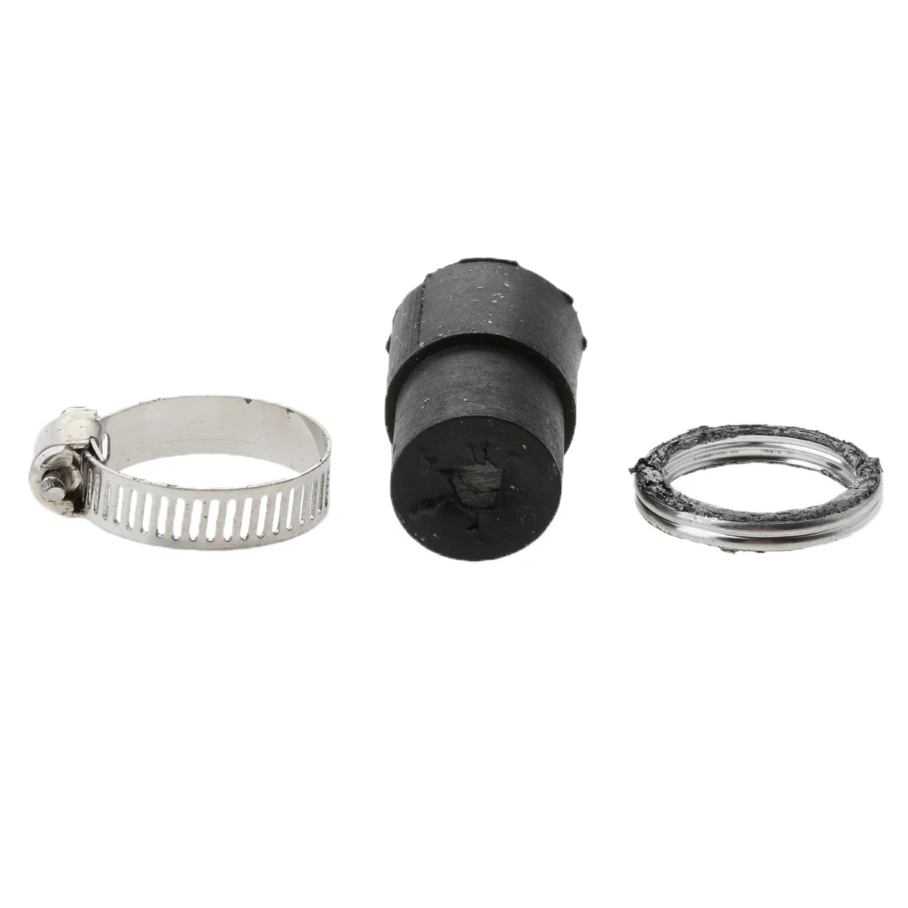 2 X Exhaust Muffler Pipe Gasket Rubber Seal Clamp Set For Yamaha PW 50 PW50