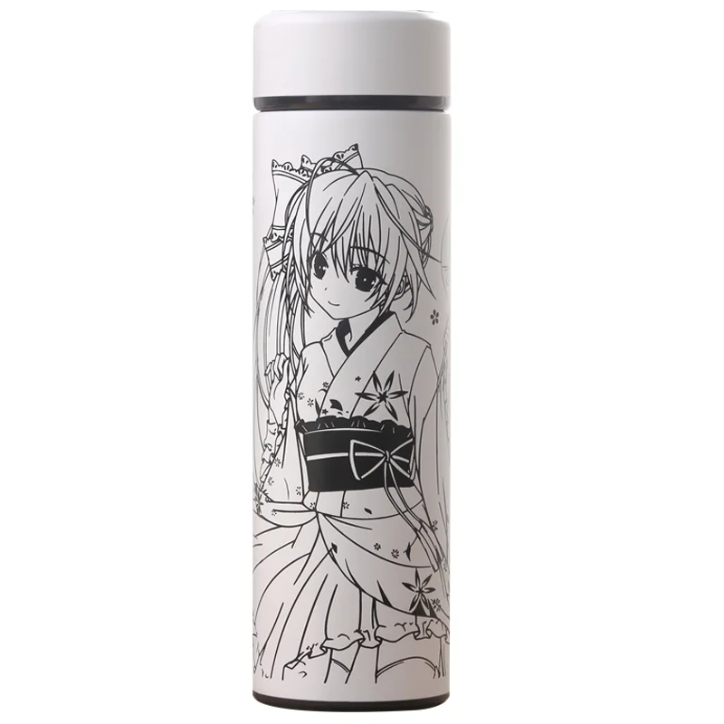 Аниме Yosuga no Sora маскарадный костюм kasugano Sora термос чашка из нержавеющей стали Вакуумная чашка бутылка для воды Студенческая портативная подарочная